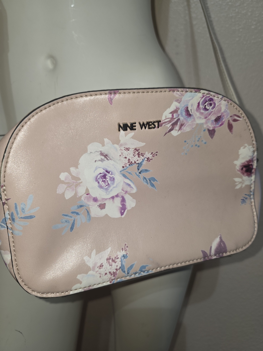 Nine West Pink Floral Crossbody Bag